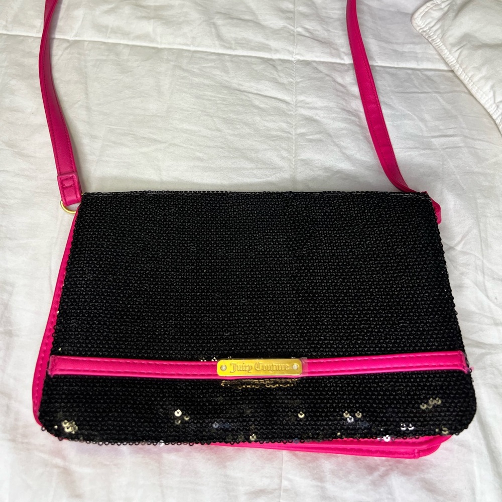 NWOT Juicy couture crossbody sequin flap small bag
